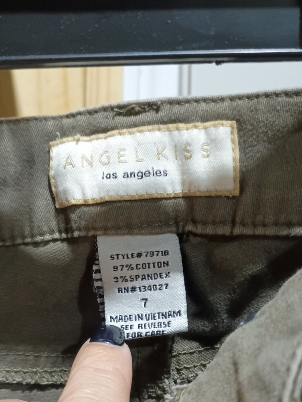 Women's Shorts Dark Green Olive